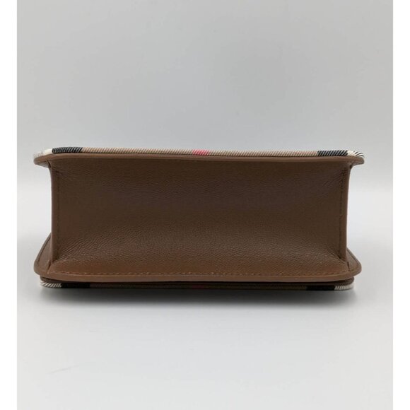 Burberry Madison Check Canvas Leather Shoulder Bag Earth 8084492 - Picture 4 of 14